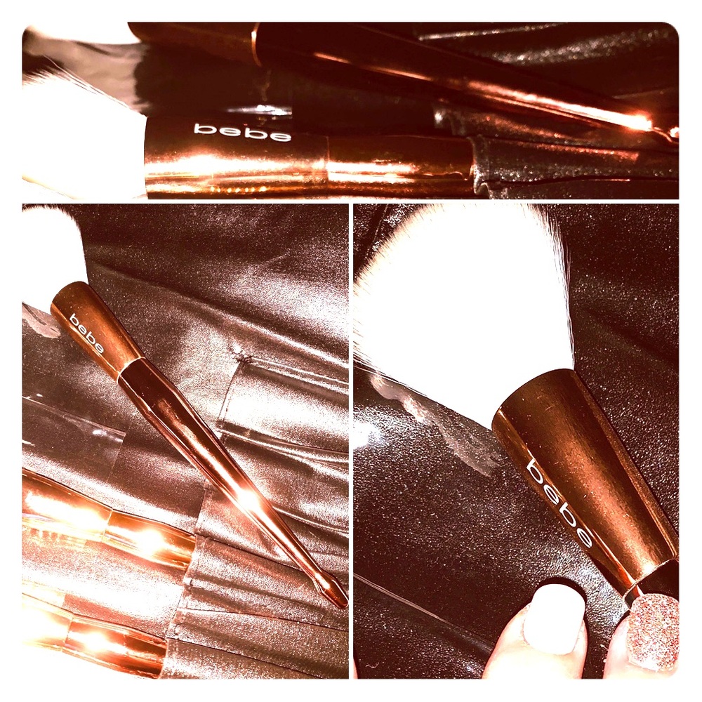 Bebe 10pc Brush Set w/ Brush Roll up case